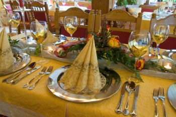 Landhotel Lindenhof: gehobene Kücke